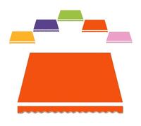 YHDMDQ Recambio De Tela para Toldo De Jardín Retráctil Paño Poliéster De Repuesto para Toldo Lona De Toldo Exterior Cubierta De Repuesto para Toldo 3.5x3m(Orange,2.5x2m/8x6.5ft)