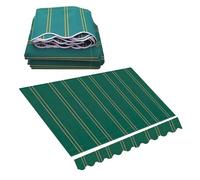 YHDMDQ Tela De Repuesto para Toldo, Lona Recambio para Toldo Jardín Patio Terraza Balcón Exterior, Toldo De Lona 4x3.5m Cubierta del Toldo, Vela De Sombra Recambio De Tela Lona(Green,4.5x3m/15x10ft)
