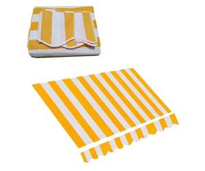 YHDMDQ Tela De Repuesto para Toldo, Lona Recambio para Toldo Jardín Patio Terraza Balcón Exterior, Toldo De Lona 4x3.5m Cubierta del Toldo, Vela De Sombra Recambio De Tela Lona(Yellow,4x3.5m/13x12ft)