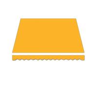 YHDMDQ Tela De Toldo Exterior, Techo De Repuesto para Toldo Retráctil, 3x2m 4x3m 5x3m Lona Recambio para Toldo, Cubierta Protectora para Toldo Jardín Patio Terraza(Yellow,4.5x2.5m/15x8ft)