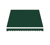 YHDMDQ Tela De Toldo Exterior, Techo De Repuesto para Toldo Retráctil, 3x2m 4x3m 5x3m Lona Recambio para Toldo, Cubierta Protectora para Toldo Jardín Patio Terraza(Dark Green,4.5x3m/15x10ft)