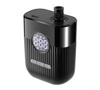 Yhenlovtt Bomba de bicicleta eléctrica recargable USB C Inflador de neumáticos portátil, medidor de presión digital, bomba de ciclo inalámbrica de alto PSI para motocicleta (negro)