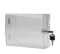 Yhenlovtt Caja de bloqueo de termostato con llave, cubierta transparente de policarbonato con ventilación para unidades montadas en la pared, se adapta a la mayoría de modelos de 5 x 7 pulgadas en