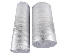 Yhenlovtt Película aislante reflectante para radiador, lámina de aluminio con algodón perla de 3 mm, rollo de barrera de retención de calor para instalación de ahorro de energía en la pared del hogar