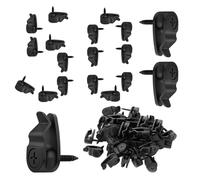Yhsioaklo Clips Exteriores para Luces de Cadena - 50 Piezas Ganchos Iluminación Jardín,Clips Para Jardín Luces | Propietarios Inquilinos Patio Terraza Balcón Canalón Valla