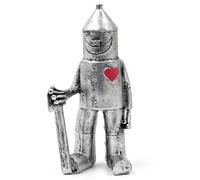 YHSKJCD Adorno de jardín de Tin Man, estatua de soldado de corazón para boda de 10 años, escultura de jardín de metal para decoración al aire libre, punto focal rústico para patio