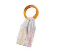 YIBOZI Paquete de almacenamiento de mano con diamantes de imitación, bolsa de mano para almacenamiento de botellas y artículos de uso diario con compartimentos seguros