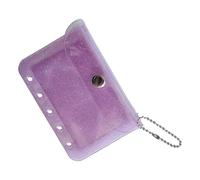 YIBOZI Tarjeteros, paquete de 10 soportes transparentes con 5 ranuras para tarjetas, materiales de polipropileno transparente, bolsillos impermeables para almacenamiento de tarjetas