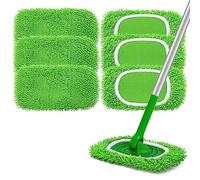 Yicotira Recambio de almohadillas húmedas reutilizables compatibles con la fregona Swiffer Sweeper - Paños de barrido en seco y paños húmedos para limpieza del hogar - Almohadillas de microfibra