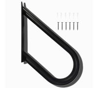 YIDELAI - Pasamanos de escalera tipo U, pasamanos para exteriores, instalación montada en la pared, adecuado para 1-2 escalones, baño, proporciona comodidad para la seguridad familiar (longitud 18