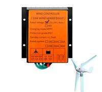 YIGECHENXIN Controlador de Carga y Descarga Eólica MPPT de 12000W, Cargador Automático de 12V 24V 48V para Generador de Turbina Eólica y Panel Solar con Carga de Deriva para Uso Doméstico,48v