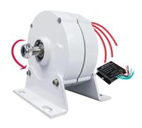 YIGECHENXIN Generador de Imán Permanente sin Engranajes 12V-220V con Base, Generador de Energía Libre de Baja RPM de 12000W y Salida AC de 3 Fases para Energía Hidráulica/Eólica,48v