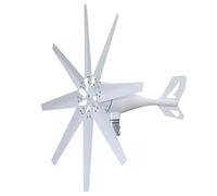 YIGECHENXIN Generador de turbina eólica, 1000W-3000W 12V 24V 48V con 8 Palas 2,5 M/S Turbinas eólicas de Arranque de Baja Velocidad del Viento con Controlador para alumbrado público y Patio,24v
