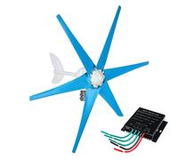 YIGECHENXIN Kit de Generador de Turbina Eólica Silenciosa 1000W-5000W 220V, Turbina Eólica Residencial de Baja Velocidad de Viento 12V 24V 48V con Controlador, Adecuada para Granjas y Barcos,220V