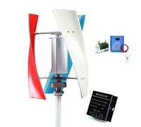 YIGECHENXIN Kit de Generador de Turbinas Eólicas Verticales, 3000W-4500W para Hogar 12V 24V 48V, Kit de Motor de Turbina Eólica de 3 Aspas con Controlador para Híbridos Domésticos,220v