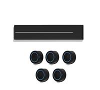 YiiLi Enchufe de pista, carril de alimentación extraíble, enchufe deslizante, adaptador deslizante de cocina para el hogar, montaje en superficie no requiere ranura,Black-75cm