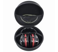 YIIWAY Funda Duro Estuche Case Compatible con 3M Peltor Optime I/Optime II/Optime III/Bull's Eye/SportTac/Kid / X5A / X4A / X2A / X1A Orejeras Protector Auditivo, Funda Solo - Negro YC80084