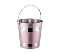 YindiMister Cubitera Portátil, Cubitera de Hielo de 1,7 L, de Acero Inoxidable, para Servir Vino, Ideal para Enfriar Vinos, Buffets Y Barbacoas, Rosa, tal como se describe