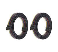 YINETTECH 2 cables de extensión de 6 pines de 24 AWG, 1 m, 6 colores, RGB para tiras de luz compatibles con Philips Lightstrip Plus con conectores
