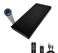YINGZIKEJI Mini Camara Espía Oculta Cámara - 10000mah 1080P 55 Horas Cargadores portátiles Camara - detección Movimiento,Sensor de Gravedad,visión Nocturna,Grabación cíclica,sin función WiFi