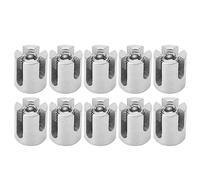 Yinhing 10 Piezas de Abrazadera de Cable de Acero Inoxidable Clip de Barandilla de Cuerda de Alambre 316 para Uso en Interiores y Exteriores La Fijación de 90 Grados Simplifica La Organización de