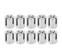 Yinhing 10 Piezas de Abrazadera de Cable de Acero Inoxidable Clip de Barandilla de Cuerda de Alambre 316 para Uso en Interiores y Exteriores La Fijación de 90 Grados Simplifica La Organización de