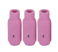 Yinhing 10 Uds. Tazas de Boquilla de Cerámica para Soldadura TIG WP 17/18/26, Alta Temperatura, Cinco Tamaños Disponibles (Boca 8mm 10N49(5#))