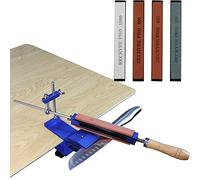 Yinhing Afilador de Cortador Profesional Abrazadera Rápida de Piedra de Afilar Giratorio de 180° con ángulo de 15° Herramienta de Taller de Cocina de Acero Inoxidable 6061 de Aluminio 304