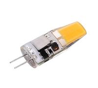 Yinhing Bombilla LED COB G4 5W Blanco Cálido 600LM Bombilla de Lámpara de Silicona 2700K-3100K 2 Pines 12V para Lámparas de Ventilador de Techo Luces de Gabinete y Más (Blanco cálido)