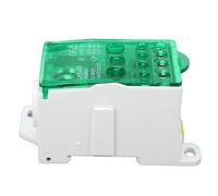 Yinhing Caja de Conexiones de Bloque de Terminales UKK400 C45, 690V, 400A, Aislamiento Ignífugo, Conectores de Latón de Alta Conductividad, Distribución de Energía (GREEN)