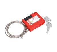 Yinhing Candado de Acero Inoxidable de 1 M para Equipos de Energía Industrial Dispositivo de Bloqueo LOTO con Etiquetas de Advertencia Cable de Acero de Múltiples Hilos