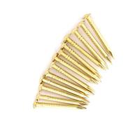 Yinhing Clavos Redondos de Latón, 100 Unidades de Clavos de Cobre para Bisagras de Muebles, Disponibles en Longitudes de 10 Mm, 15 Mm, 18 y 22 (18 de largo)