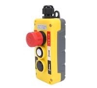 Yinhing Controlador de Polipasto de Grúa, Interruptor de Empuje, Control Remoto IP68 con Parada de Emergencia y Diseño Ergonómico para Uso Industrial