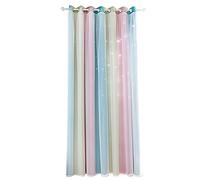 Yinhing Cortina Opaca de Doble Capa con Patrón de Estrellas Huecas, Diseño Moderno Degradado para Dormitorio, Sala de Estar, 90% de Bloqueo de la Luz Solar, Transpirable, Lavable a Máquina, (134cm *