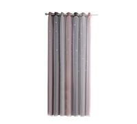 Yinhing Cortinas Opacas con Diseño de Estrellas para Dormitorio de Niñas, Diseño Colorido de Doble Capa, 40 Pulgadas de Ancho X 52 Pulgadas de Largo, Fácil de Instalar, Lavable a Máquina (53