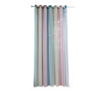 Yinhing Cortinas Opacas con Diseño de Estrellas para Dormitorio de Niñas, Diseño Colorido de Doble Capa, 40 Pulgadas de Ancho X 52 Pulgadas de Largo, Fácil de Instalar, Lavable a Máquina (53
