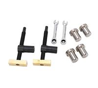 Yinhing Juego de Clips para Escritorio de Carpintería, Abrazadera para Banco de Trabajo de Latón y Acero Inoxidable con Llaves de Trinquete para Fijación Rápida de Proyectos de Fresado y Bricolaje