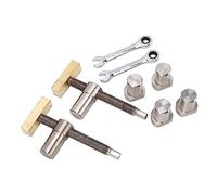 Yinhing Juego de Clips para Escritorio de Carpintería, Abrazadera para Banco de Trabajo de Latón y Acero Inoxidable con Llaves de Trinquete para Fijación Rápida de Proyectos de Fresado y Bricolaje