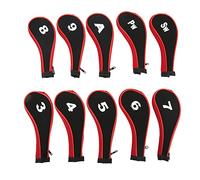 Yinhing Juego de Fundas de Neopreno para Planchas de Madera, Diseño de Cremallera, Impresión Digital Elegante, Accesorio Ideal para Amantes, 10 Uds. (Rojo)