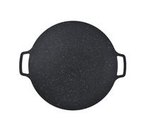 Yinhing Sartén para Parrilla de Barbacoa Coreana, Bandeja Redonda Antiadherente para Asar para Vientre y Panqueques, 41cm/16,14 Pulgadas para Fiestas de Barbacoa en Interiores y Exteriores (41CM)