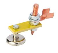 Yinhing Soporte de Soldadura de Magnetismo Fuerte, Soporte de Abrazadera de Toma de Tierra para Superficies Metálicas, Herramienta de Soldadura Portátil Segura para Profesionales