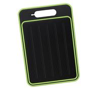 Yinhing Tabla de Cortar de Doble Cara con Sacapuntas Tabla de Cocina de Aleación de Aluminio para Descongelar Placa de Molienda y Preparación de Verduras Eficiente Color Gris (BLACK)