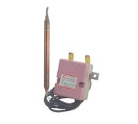 YINZHD Controlador de Temperatura con Interruptor de termostato de 250 V y 15 A Ajustable a 75 ° for Calentador de Agua(A with Earth Wire)