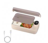 Yiohejy Fiambrera con Calefacción, Calentador de Alimentos Portátil Recargable - Fiambrera Eléctrica Calentador de Alimentos con Recipiente de Acero Inoxidable | para Niños, Niñas, Adultos, Hombres
