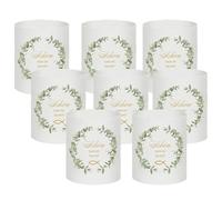 YIPFEN 8 piezas de lámpara para decorar la mesa, comunión, confirmación, fiestas cristianas, regalos de confirmación, adecuado para velas de té o velas