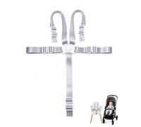 YIPFEN Arnés de Seguridad 5 Puntos para Trona y Silla de Bebé, 1 Ud. Cinturón Universal Ajustable, Sujeción Segura, Protección Niños, Compatible Stokke Tripp Trapp, Kinderkraft