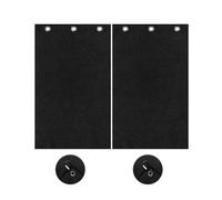 YIPFEN Toallas de Golf 2 Unidades 30x30 cm Negro. Con Gancho Mosquetón y Ojal. Tejido que Captura el Sudor, Garantiza Seguridad en la Bolsa y Limpia Clubs Rápido al Momento.