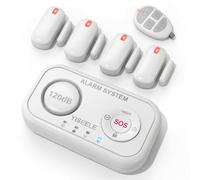 YISEELE Alarmas para casa : Alarma casa inalámbrica con Central 120dB - Botón Emergencia Ancianos y sin cuotas -Protege a tu Familia y Bienes Cuando no estés en casa- Compatible con Alexa & Google