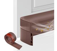Yisight Burlete para Puerta Entrada Exterior - Aislante Termico Ventanas (1m, Marrón)