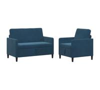 Yisssmeng Juego de sofá de 2 piezas con espacio de almacenamiento, color | Muebles compactos tapizados para sala de estar y oficina con compartimento de asiento plegable, acolchado de espuma suave y
